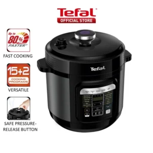 Tefal Home Chef Smart Electric Pressure Cooker 6L CY601 – Multicooker, 15 programmes, 12 cups, steam, slow cook, bake