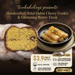 Halal Dubai Chewy Cookie Collections (Handcrafted) & Butter Tteok
